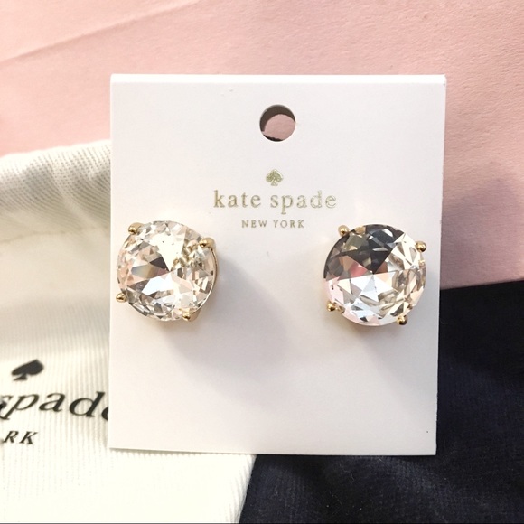 kate spade Jewelry - Kate Spade Large gumdrop rhinestone earrings kate spade Jewelry - Kate Spade Large gumdrop rhinestone earrings